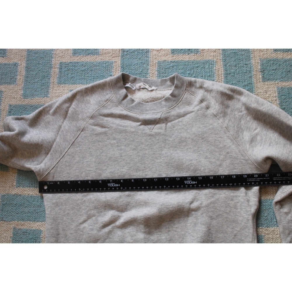 Entireworld M Gray Sweatshirt Type A Version 2 Organic Cotton Raglan Crew - Picture 6 of 7